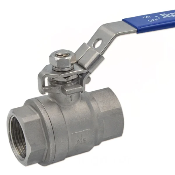 Кран шаровой Brandoni PN63 Ø 1/2″ внутр.- внутр. резьба, t= -25...+180 °C (нержавейка AISI 316)